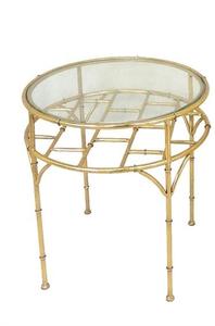 Metal & Glass Accent Table (Large)