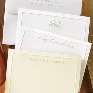 Embossed Border Cards