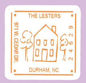 House Return Address Sticker