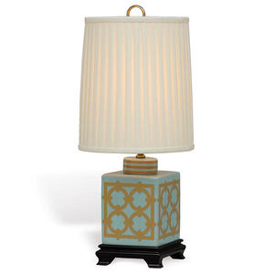 Port 68 Lamp - Gold & Turquoise