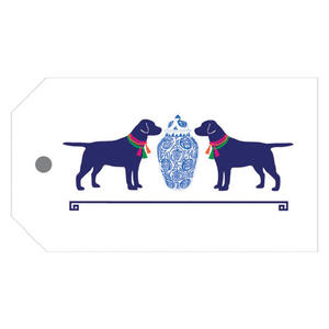 Ginger Jar & Dogs Gift Tags