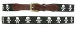Smathers and Branson Jolly Rodger Needlepoint Belt
