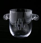 Monogrammed Glassware Rounded Ice Bucket