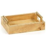 Zodax Rectangular Tray with Gold Handles