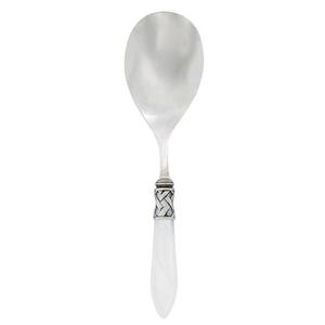 Aladdin White Antique Serving Spoon