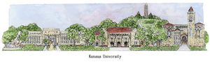 Patsy Gullett Kansas University Sculptured Watercolor