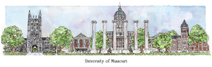 Patsy Gullett University of Missouri Sculptured Watercolor