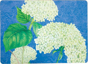 White Hydrangea Placemats Set of Four