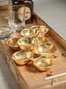 Zodax Gold Condiment Bowls