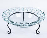 Decorative Glass Bowl on Stand