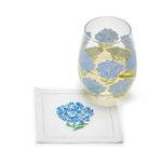 Hydrangea Embroidered Cocktail Napkins - Set of 6